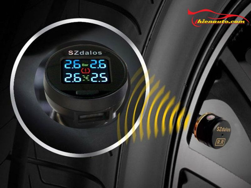 Cảm biến áp suất lốp gắn ngoài phát tín hiệu cho bộ xử lý trung tâm dễ hơn Cảm biến áp suất lốp gắn ngoài phát tín hiệu cho bộ xử lý trung tâm dễ hơn