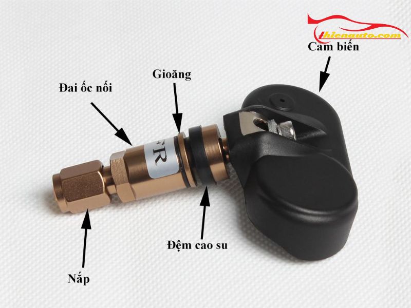 Cấu tạo của bộ cảm biến áp suất lốp gắn trong Cấu tạo của bộ cảm biến áp suất lốp gắn trong