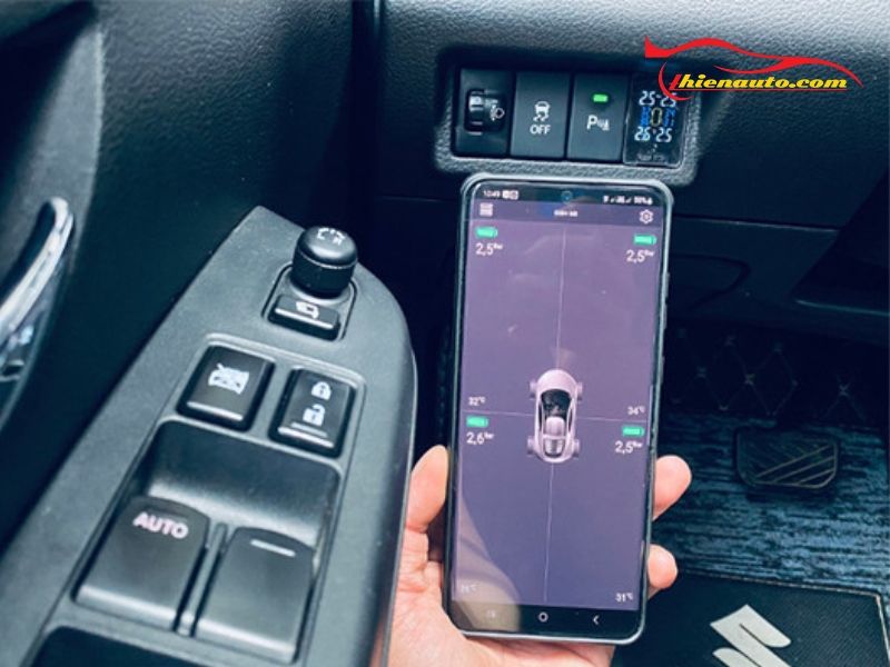 Cảm biến áp suất lốp được tích hợp trên điện thoại