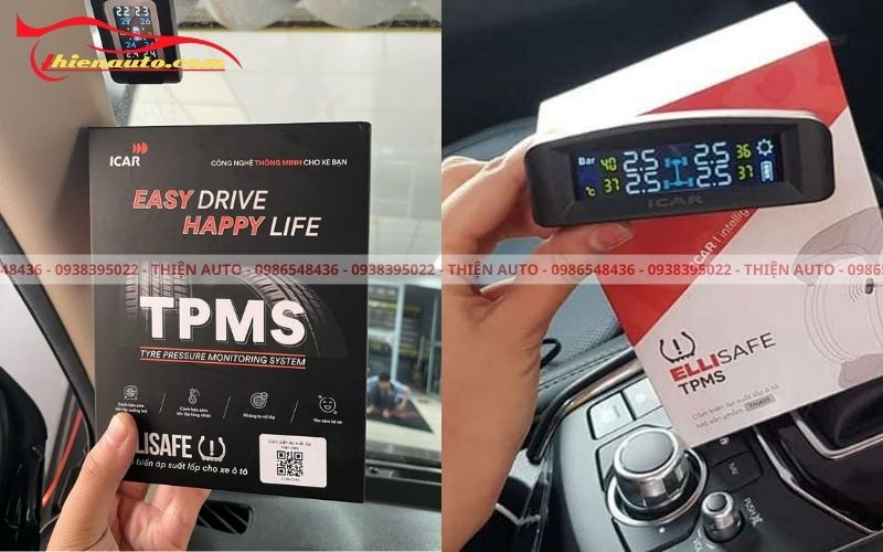 So sánh cảm biến áp suất lốp Ellisafe C340 Icar và TN405