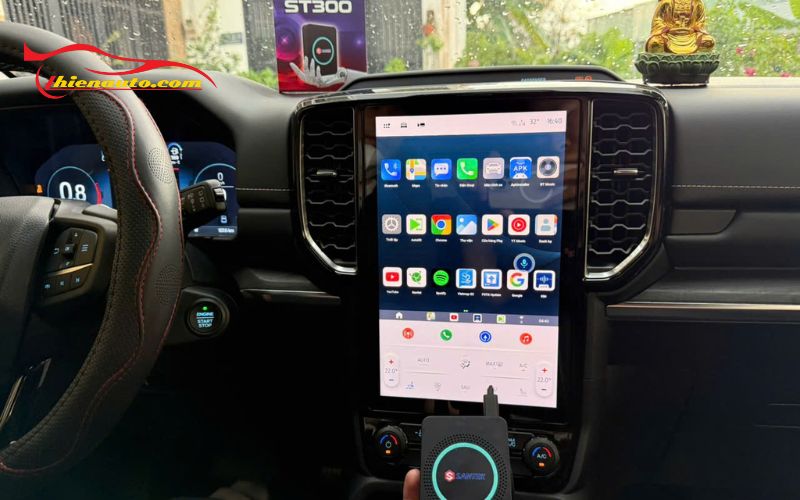 Hình ảnh thực tế lắp Android Box ST300 chính hãng