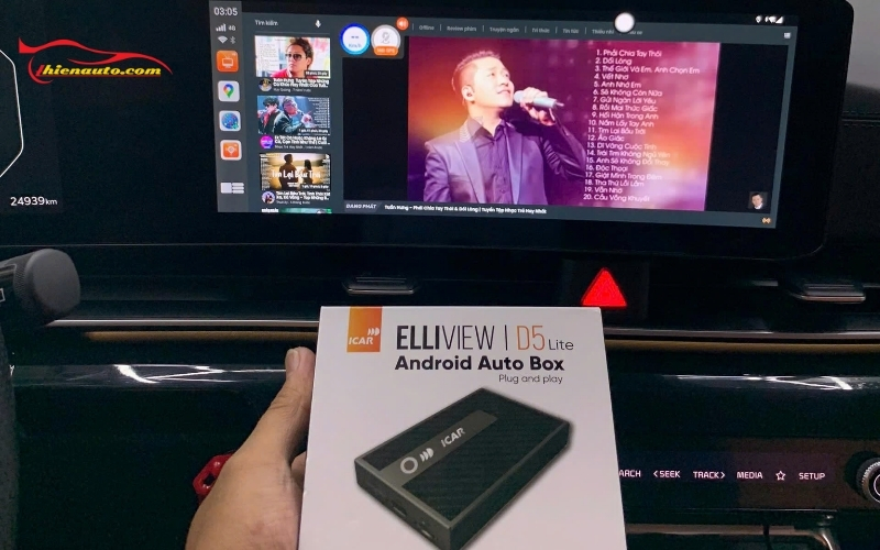 Mẫu D5 Lite nhỏ gọn quốc dân được nhiều anh chủ xe lựa chọn lắp Android box Suzuki Fronx