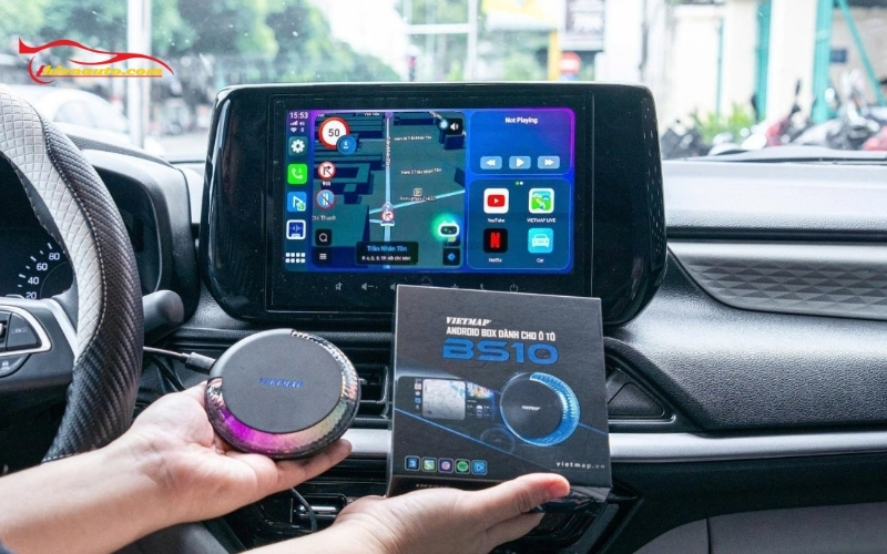 Mẫu Android box BS10 LED đổi màu độc đáo