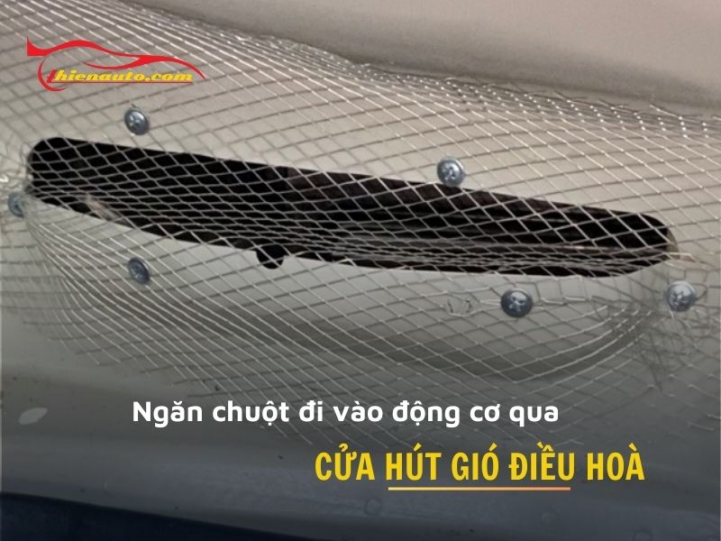 Lưới chống chuột bọc kín cửa hút gió điều hoà