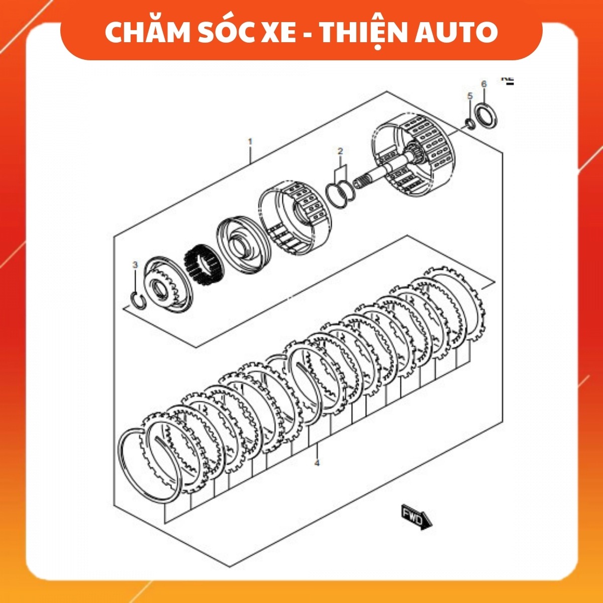 Bộ ly hợp XL7, Ertiga- 2497577M10000