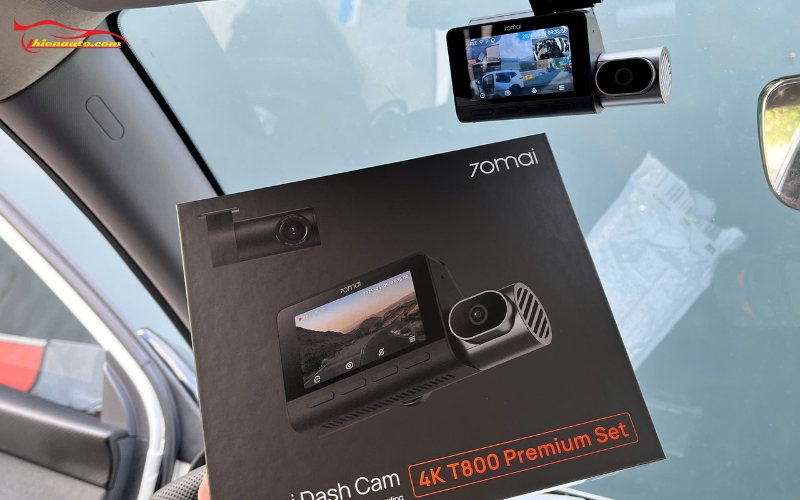 Camera hành trình có quay được trong xe không? Camera 70mai T800 3 mắt quay trước - trong - sau xe