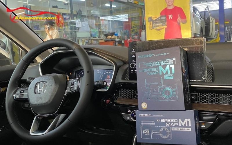 Camera hành trình Vietmap M1 được lắp đặt tại Thiện Auto