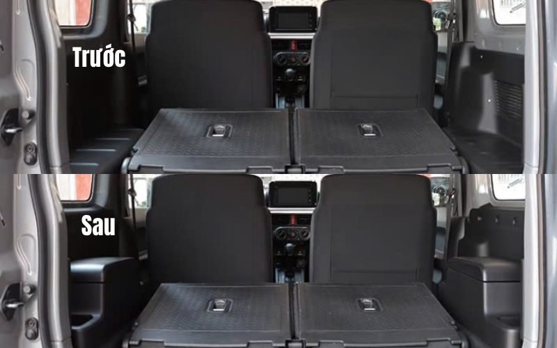 lắp hộc đựng đồ để tay ghế sau Jimny