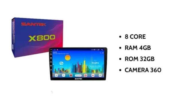 X800 Giá màn hình Santek X800 360 kèm camera chính hãng