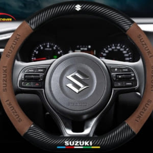 May bọc vô lăng carbon Suzuki Swift cao cấp