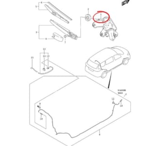 Mô tơ gạt mưa sau Suzuki Ertiga/Ertiga Hybrid 38810-73R00-000