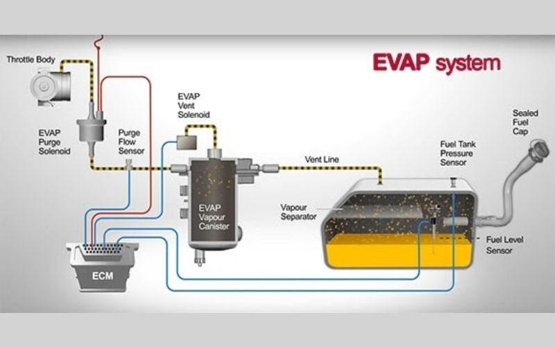 Nguyên lý hoạt động của bầu lọc hơi xăng Suzuki