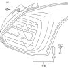 Đèn hậu trái/phải Suzuki Swift 2019 35603-53RV0-000