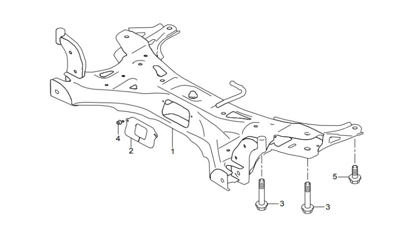 Bản vẽ giá đỡ động cơ Suzuki Swift 2019 45810-52R00-000