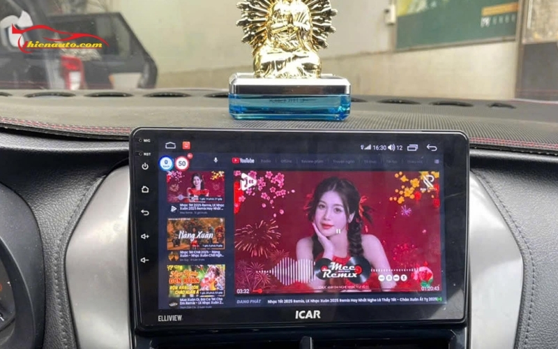 Độ màn hình Android Suzuki Fronx mẫu ICAR xem Youtube mượt mà 