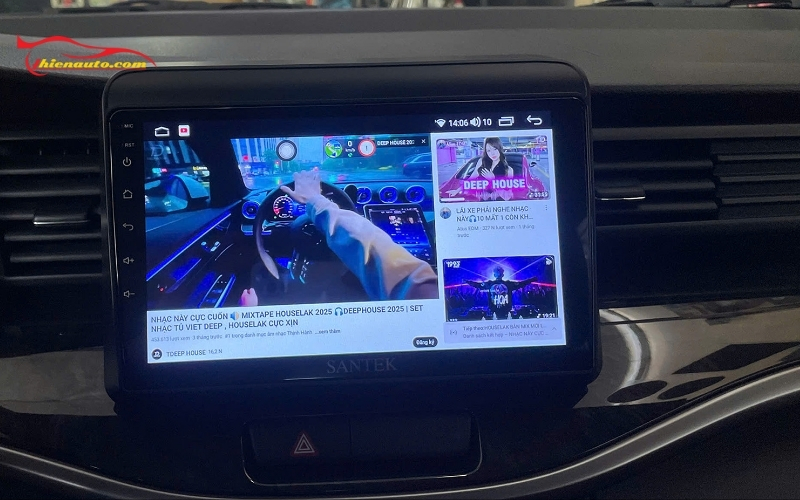 Độ màn hình Android Suzuki Fronx mẫu Santek kích thước đa dạng, phản hồi cảm ứng nhanh và giá tốt
