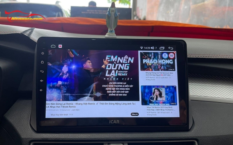 Độ màn hình Android Suzuki Fronx mãu ICAR có cấu hình mạnh, giao diện thân thiện