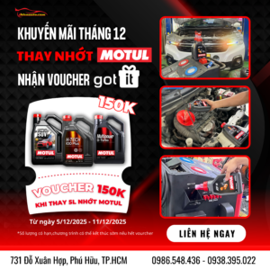 THIỆN AUTO – PHUKIENSUZUKI KHUYẾN MÃI ĐẶC BIỆT: “THAY NHỚT MOTUL – BỨT TỐC NHẬN QUÀ”