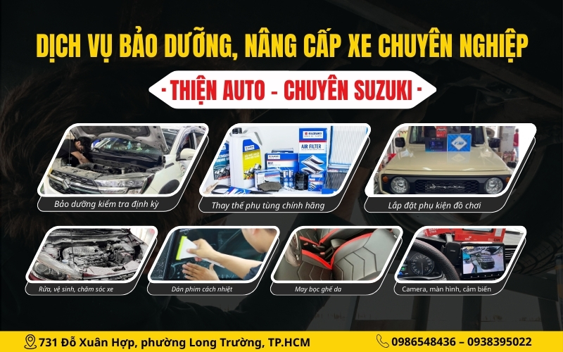 Các dịch vụ bảo dưỡng nâng cấp xe chuyên nghiệp Thiện Auto - Chuyên Suzuki