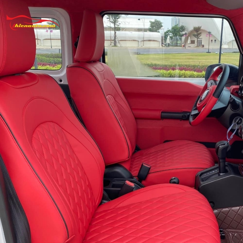 Phụ kiện nội thất Suzuki Jimny độ đẹp: Bọc ghế da