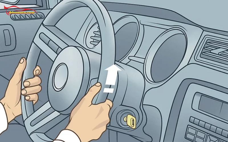 Cách mở vô lăng bị khóa cứng 