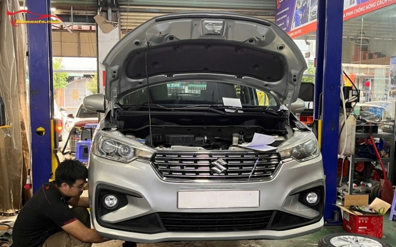 Bảo dưỡng Suzuki Ertiga màn ODO 150000km khắc phục nóng máy, gầm kêu