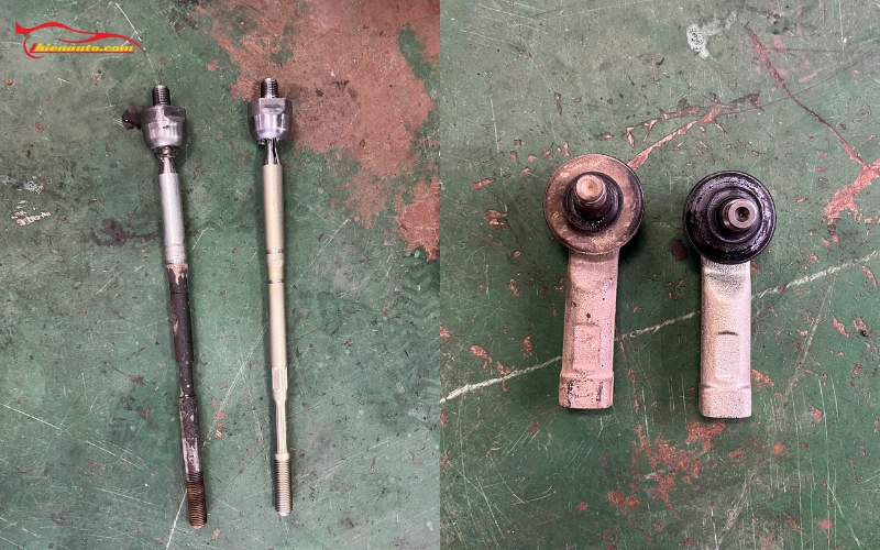 Thay Rotuyn lái Suzuki XL7: Rotuyn lái trong (bên trái) và Rotuyn lái ngoài (bên phải)