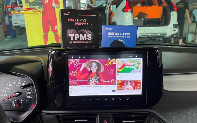 Suzuki Swift lắp Android box BS10 Lite tại Phukiensuzuki-Thiện Auto chuẩn kỹ thuật
