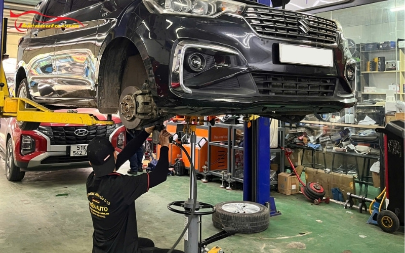 Quy trình kiểm tra rotuyn lái bị rơ tại Phukiensuzuki-Thiện Auto