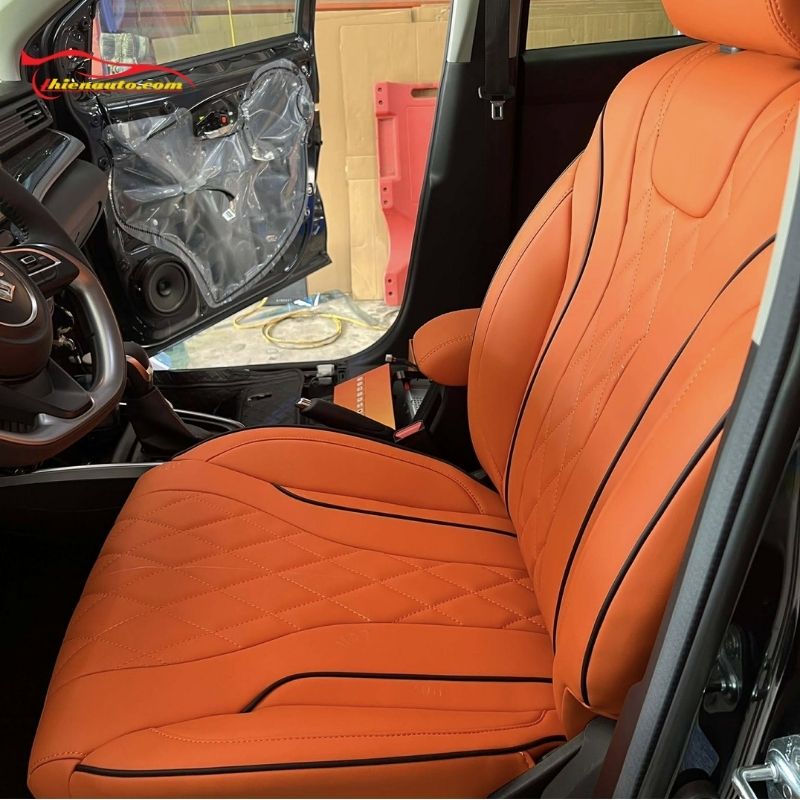 Mẫu ghế da Suzuki Ertiga màu cam Hermes