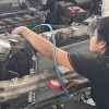 Vệ sinh dàn nóng Suzuki XL7: Kiểm tra nạp ga điều hòa