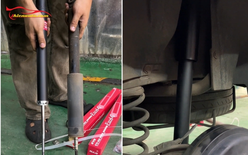 Suzuki XL7 thay phuộc sau KYB chính hãng