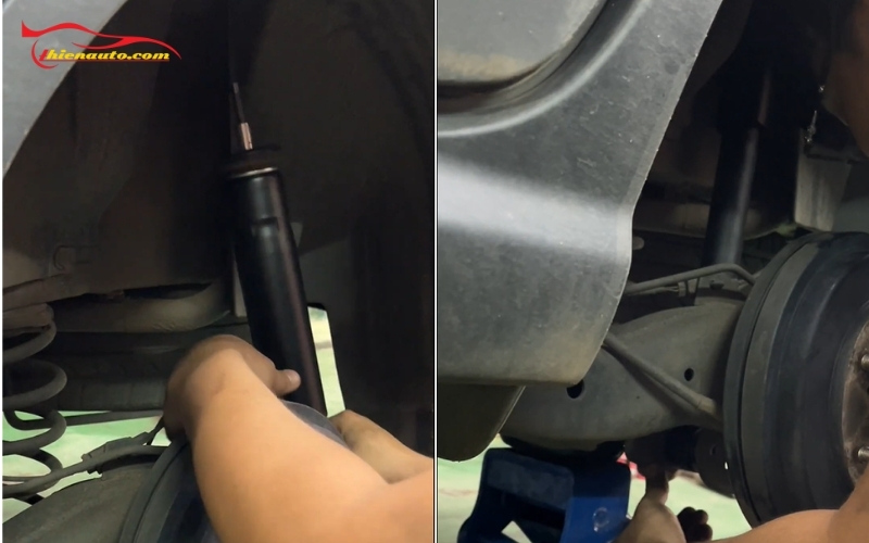 Suzuki XL7 thay phuộc sau KYB chính hãng